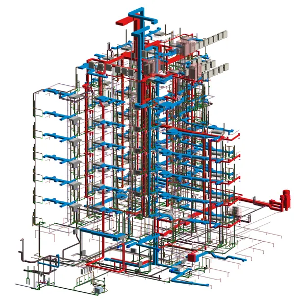 MEP Coordination Model: Revit 3D model